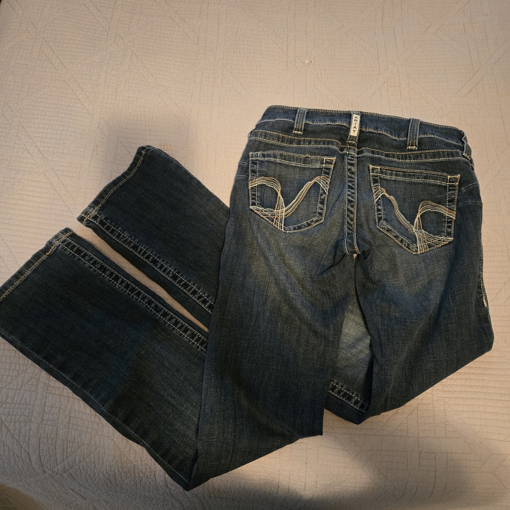 Ariat Dark Blue Mid Rise Straight Jeans